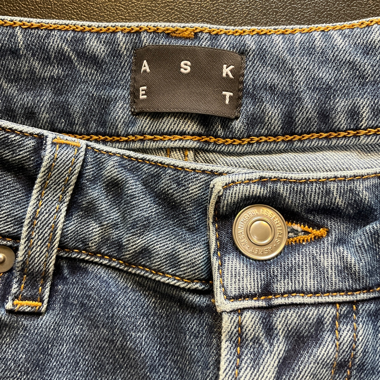 Nwt Asket The Standard Jeans Curvier 29/30 Stone Wash Organic Cotton Italy — image 4 of 8